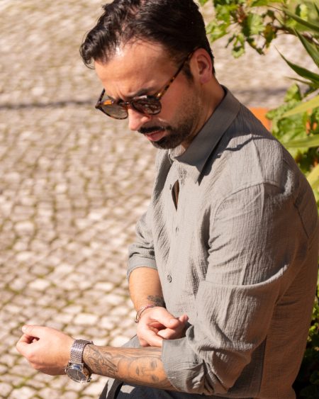 Camisa Antony Morato Texturizada Verde