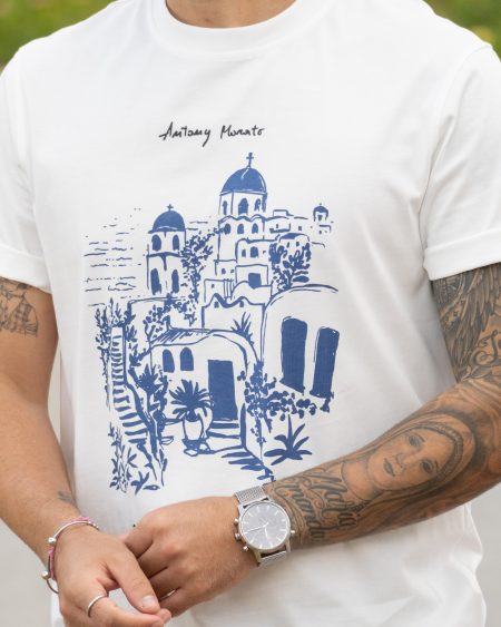 T-shirt Branca Antony Morato - Santorini Print