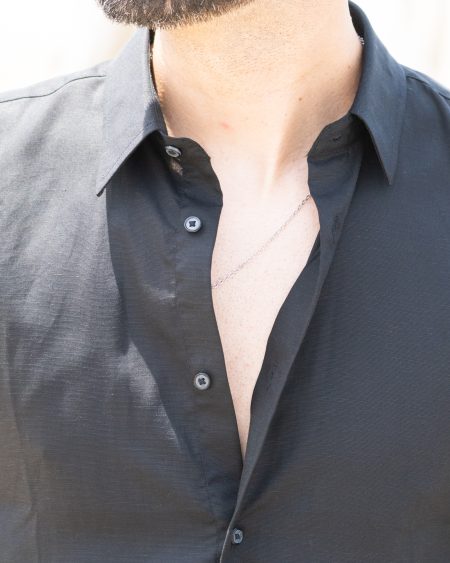 Camisa de linho preta Antony Morato