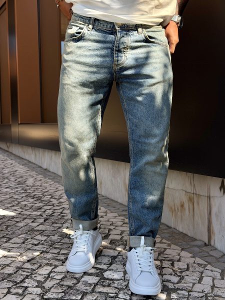 Calças de Ganga Slim Fit de Comprimento pelo Tornozelo - Antony Morato