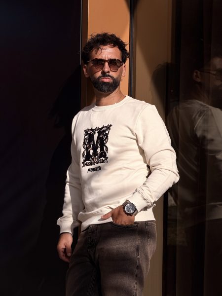 Sweatshirt Regular Fit em Algodão Interlock com Print