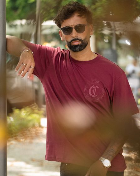 T-Shirt Small Crown Just Cavalli Bordô
